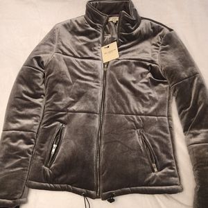 Silver Soft Poofy Free Generation Jacket Sz s